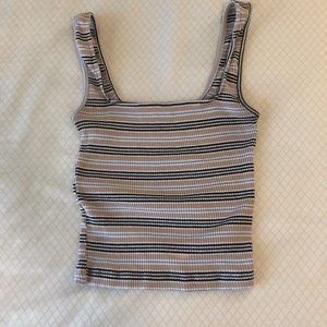 Urban Outfitters Square neck Cropped Ribbed Tank top Size Small